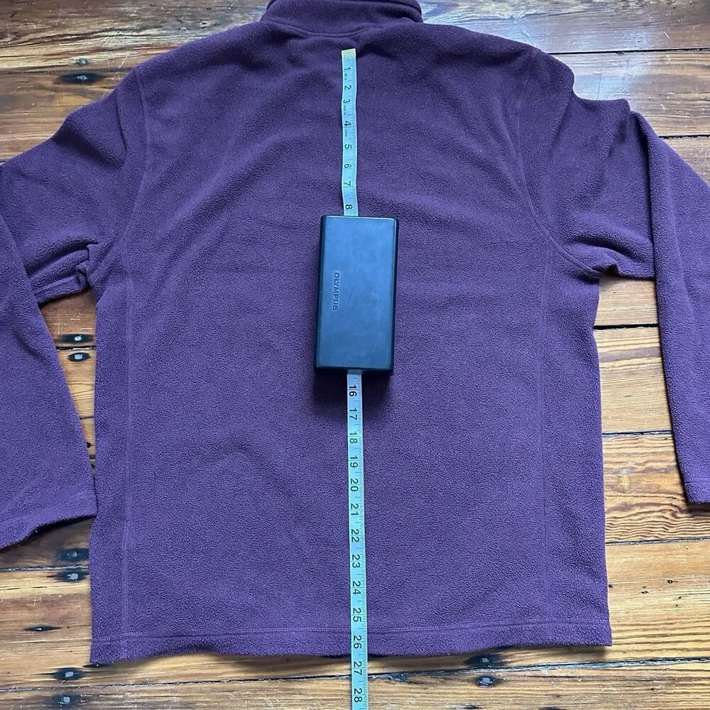 The North Face Pullover M/Adult Maroon 1/4 Zip Fleece Lightweight